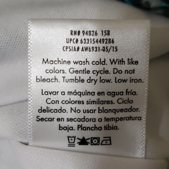 George Girls Turquoise and Black Blouse - Picture 11 of 12